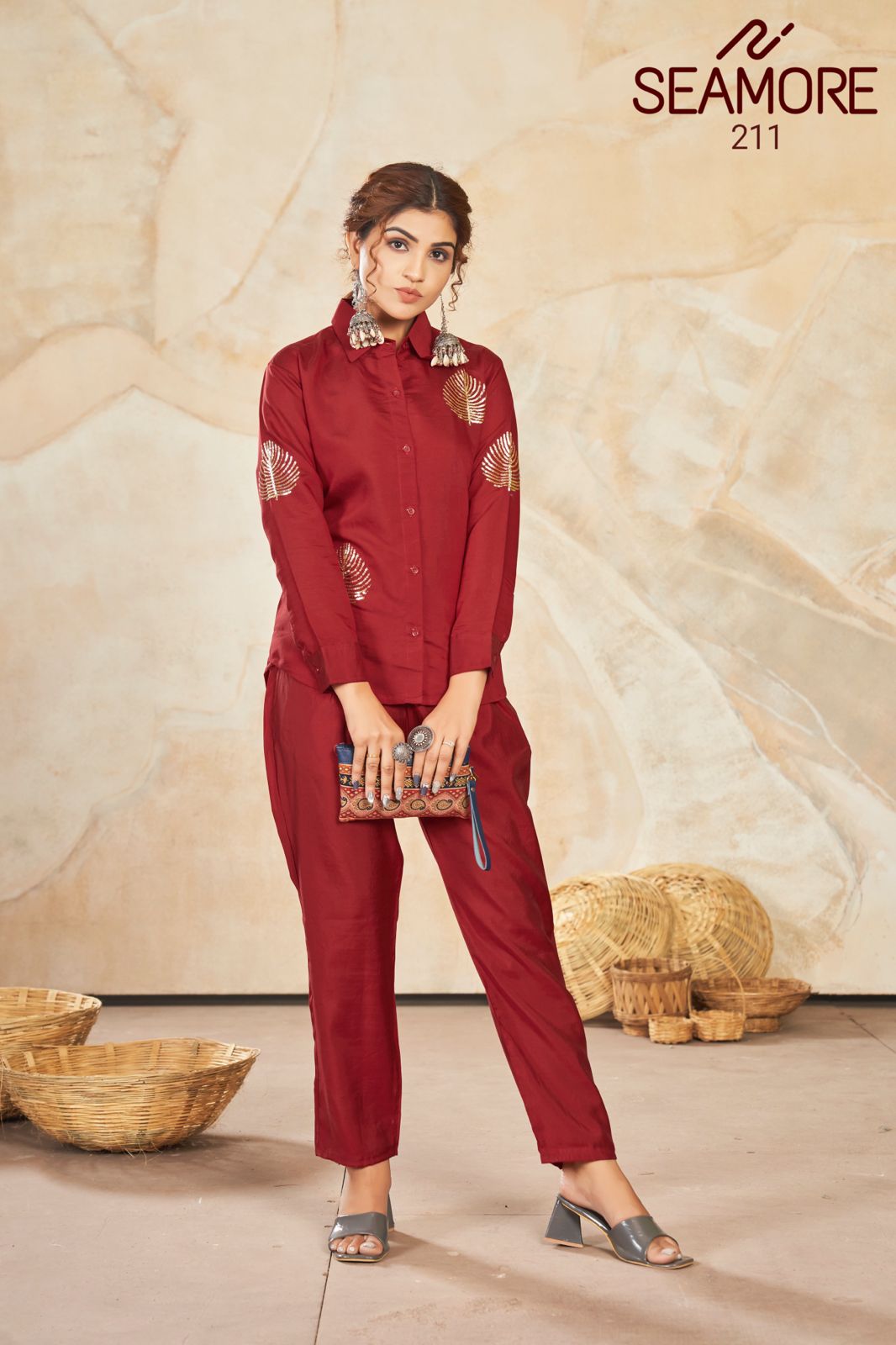 Asopalav By Seamore Modal Silk Women Shirt Pant Wholesale Shop In Surat
